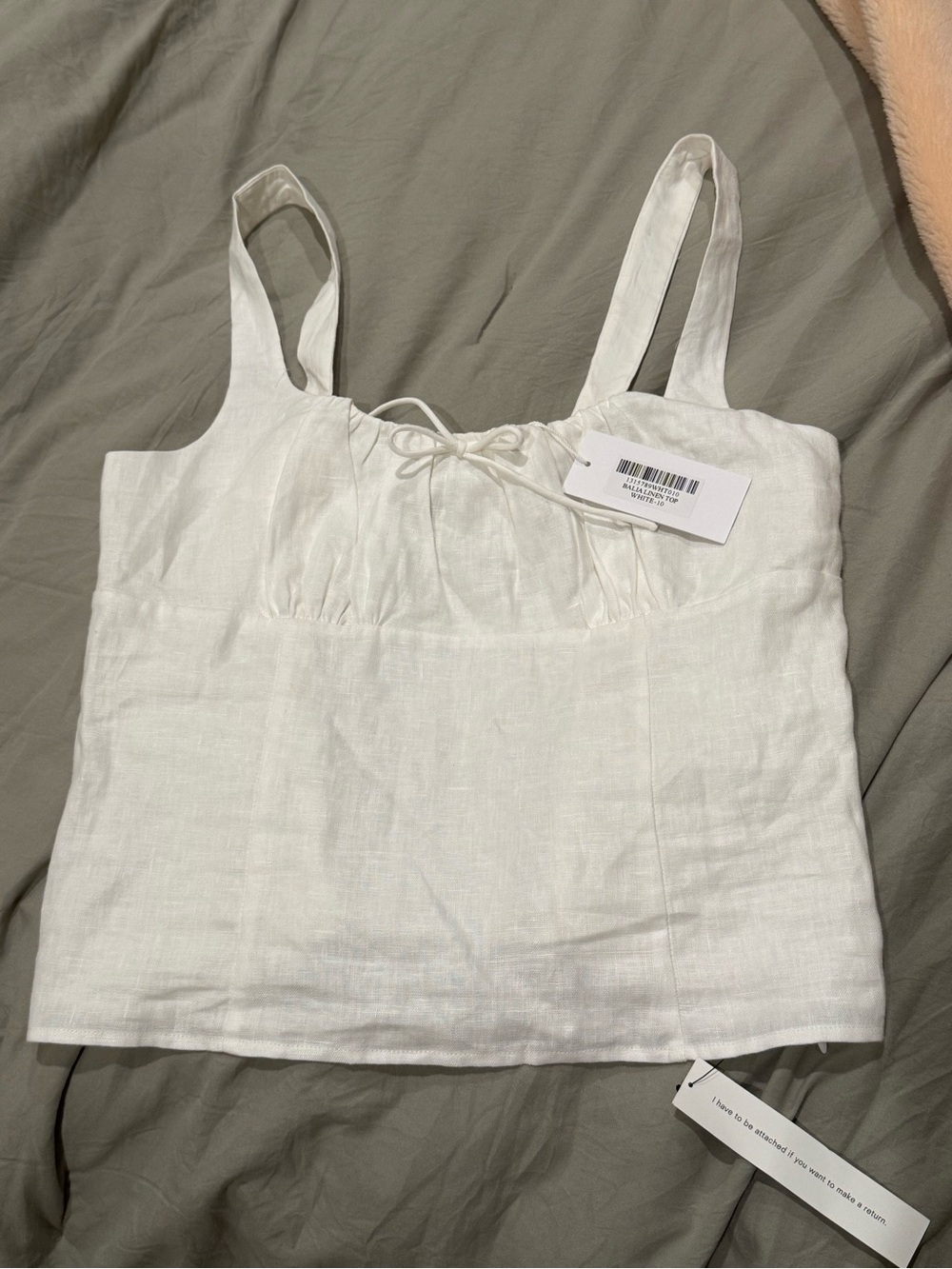 NWT Reformation Balia Linen Top - Size 10